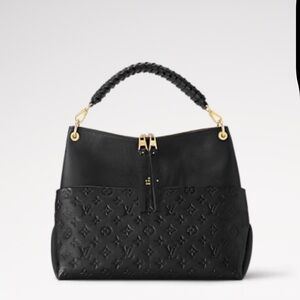 Louis Vuitton Black and Gold Hobo Bag